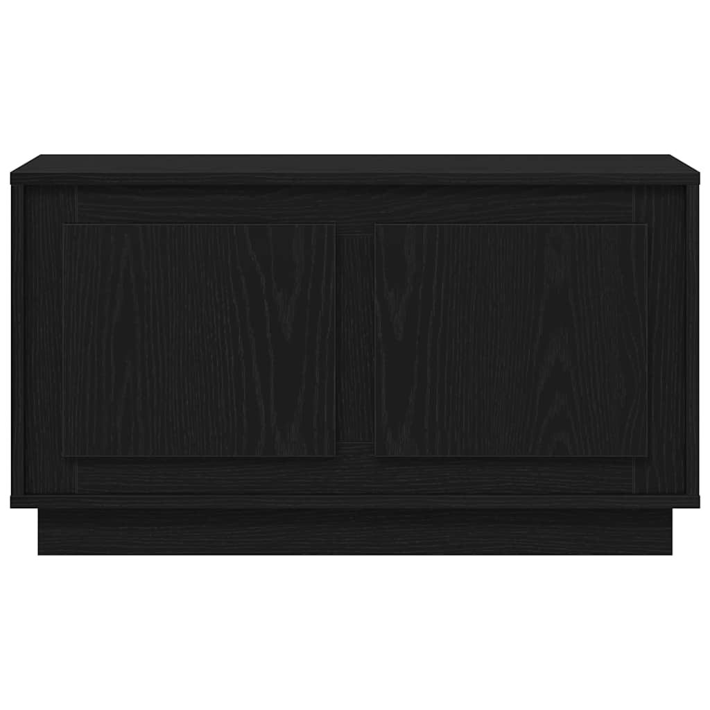 TV Cabinet Black oak 80 x 35 x 45 cm Engineered wood